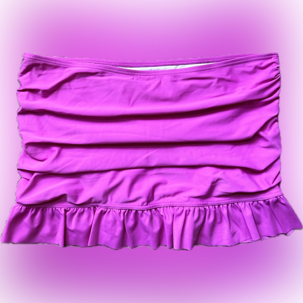 XL Vibrant Pink Women's Swim Skirt